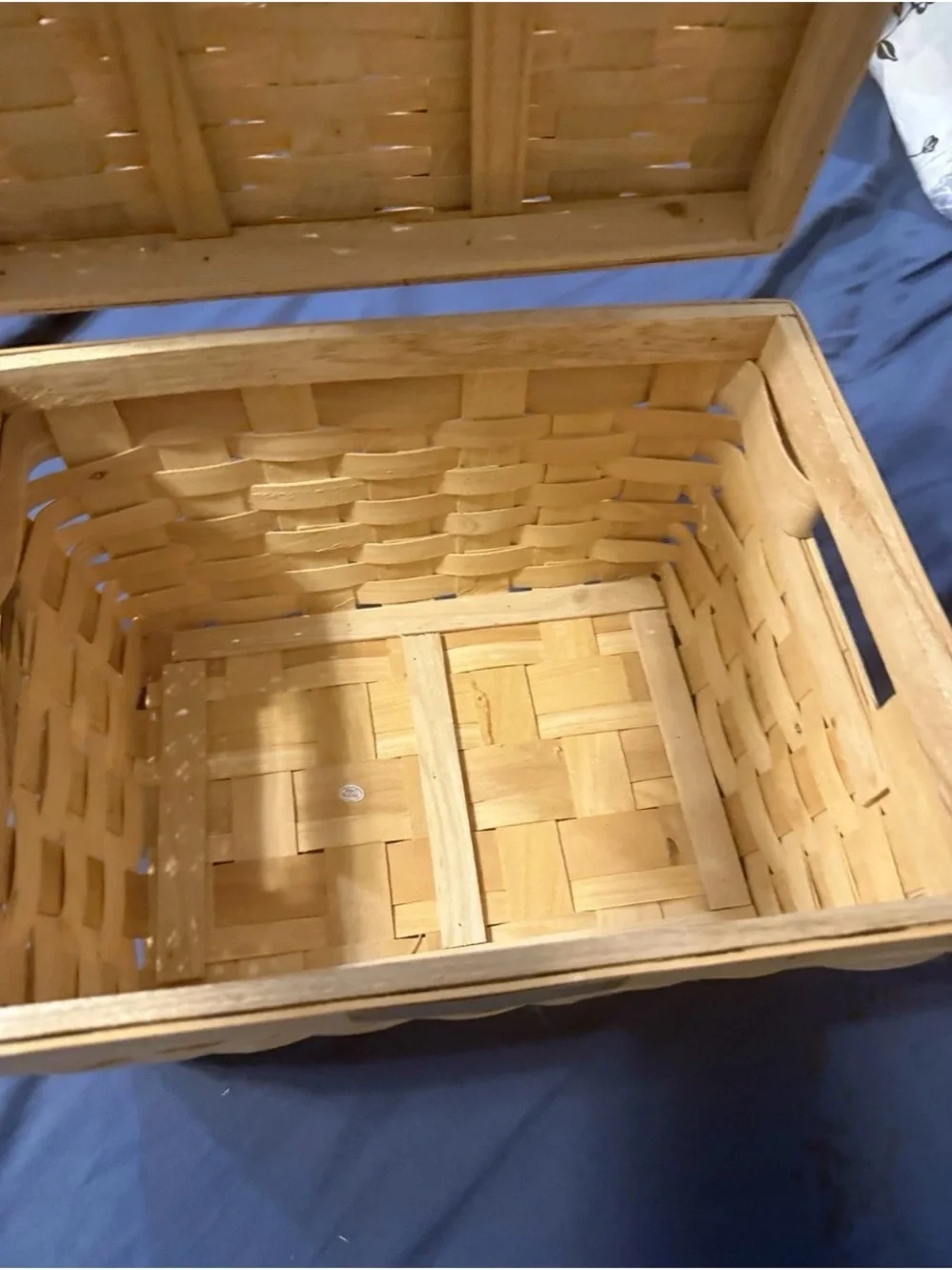 Natural Woven Storage Basket - Light Tan